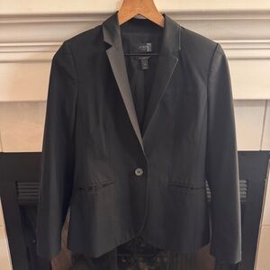 J. Crew 1035 Bi-Stretch Black Blazer Wool Size 4